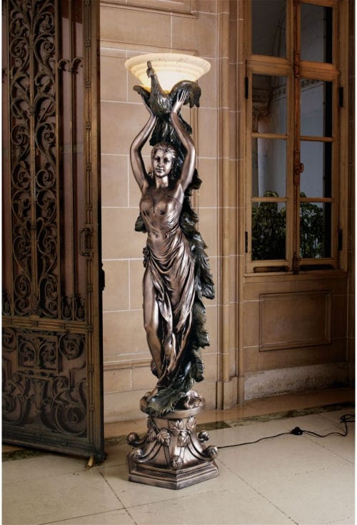 Peacock floor lamp for sale deals